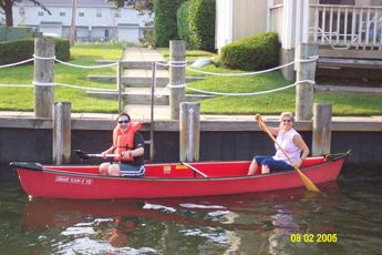 A boat being used at practice